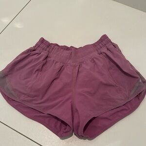 Magenta Lululemon Hotty Hot Shorts